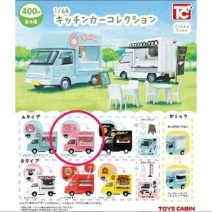 1/64 キッチンカーコレクション ピンク(わたあめ) ガチャ ミニカー