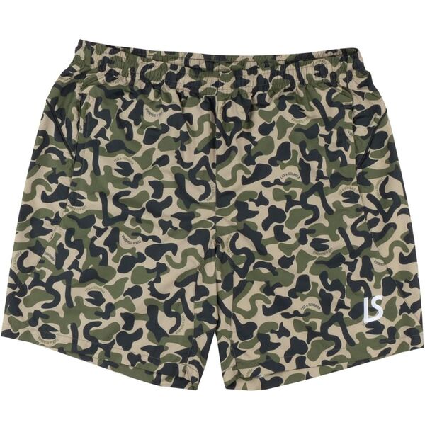 ルースイソンブラ カモ OAO CAMO PISTE SHORTS ベージュ L 完売品 ハーフパンツ