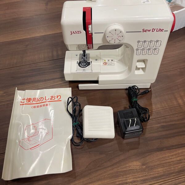 ジャノメ ミシン SewDLite JA525 コンパクト 電動ミシン