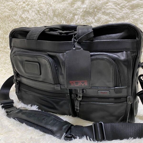【廃盤品】TUMI ALPHA 2way オールレザー PCケース96141DH