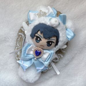 ぬい服 ちびぐるみ 10cm ねこ 水色