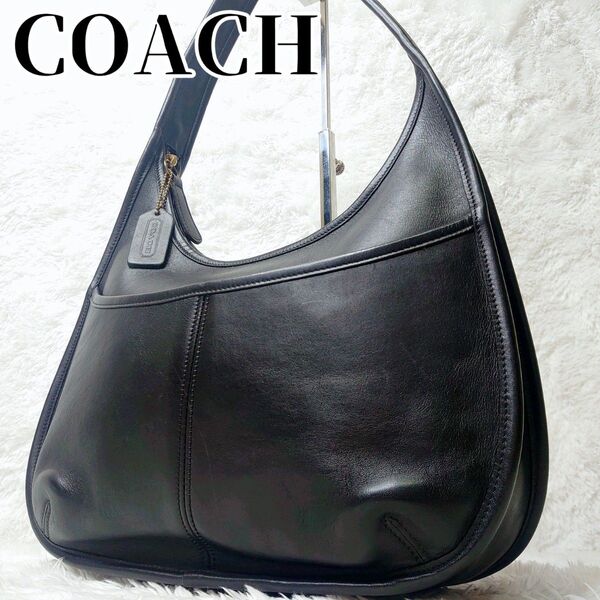 【美品】OLD COACH オールド コーチ Ergo エルゴ ワンショルダーバッグ ブラック 9033