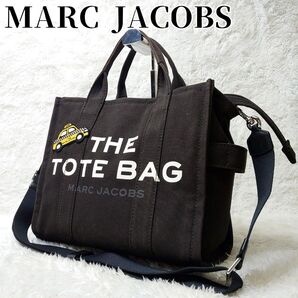 MARC JACOBS マークジェイコブス THE TOTE BAG トートバッグ 2way キャンバス ワッペン チャコールグレ