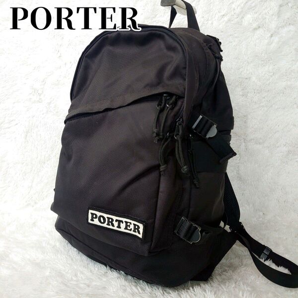【希少廃盤品】PORTER ポーター キャスパー リュック ナイロン GAIFU シャドウロゴ バックパック