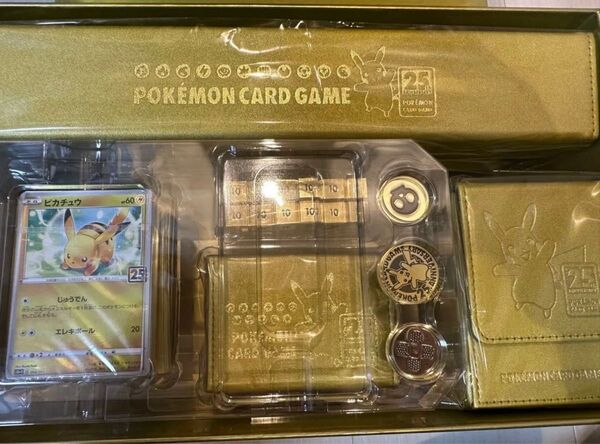 ポケモンカード 25thゴールデンボックス(golden box) サプライ ダメカン・コイン・プレイマット・スリーブ(プロモ無)