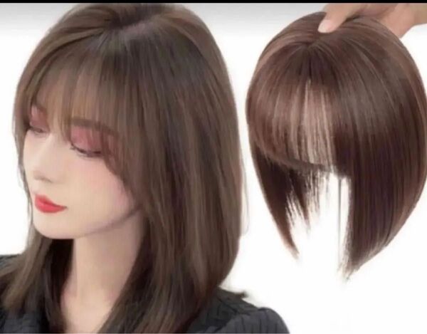 新品未使用 部分ウィッグ ヘアピース 装着簡単 白髪隠し 部分ウィッグ