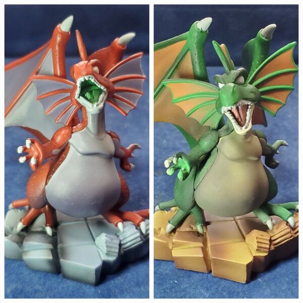 レッドドラゴン グリーンドラゴン ドラゴンクエスト モンスターズギャラリー フィギュア