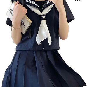 セーラー服風セットアップ M ネイビー