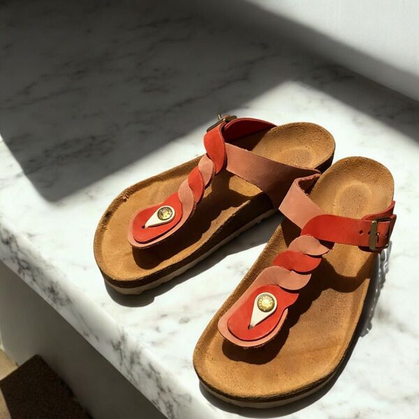BIRKENSTOCK サンダル ビーサン 24 ビーチサンダル ピンク スリッパ ビルケンシュトック メンズ レディース