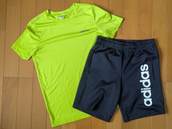 adidas Tシャツ&ハーフパンツ 2点セット 150cm