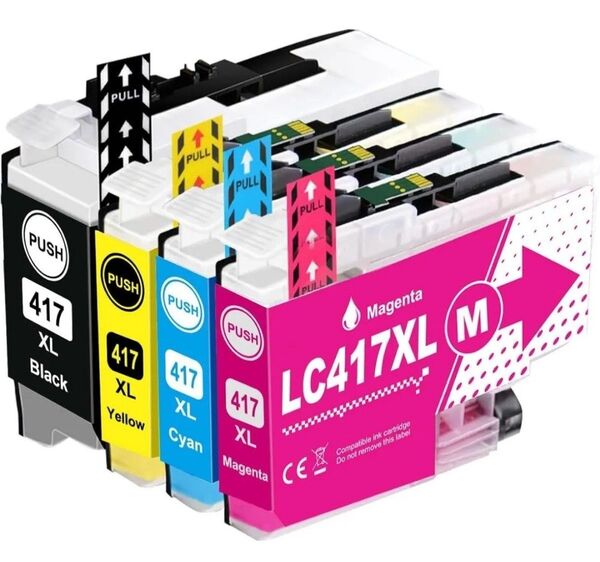 LC417XL ブラザー プリンターインク Brother 純正互換 大容量インクカートリッジ 4色組