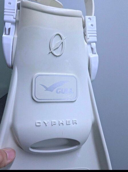 美品☆M GULL mew CYPHER ガル ストラップフィン ホワイト