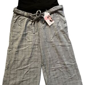 新品タグ付き マタニティ クロップドパンツ グレンチェック