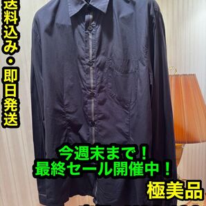 先着一名早い者勝ち!【一度試着のみの極美品】イタリア製 ハイブランド ARMANI JEANS メンズ 長袖 シャツ (XL)