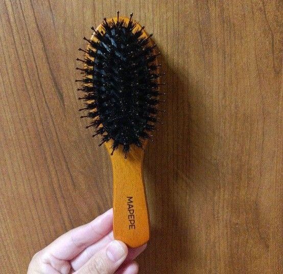 マペペ つやつや天然毛のミニミックスブラシ