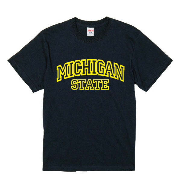 MICHIGAN Tシャツ(typeB)　XLサイズ　ブラック×イエロー