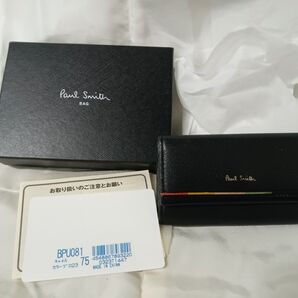 ポールスミス Smith カードケース キーケース コインケース 箱あり ブラック レザー