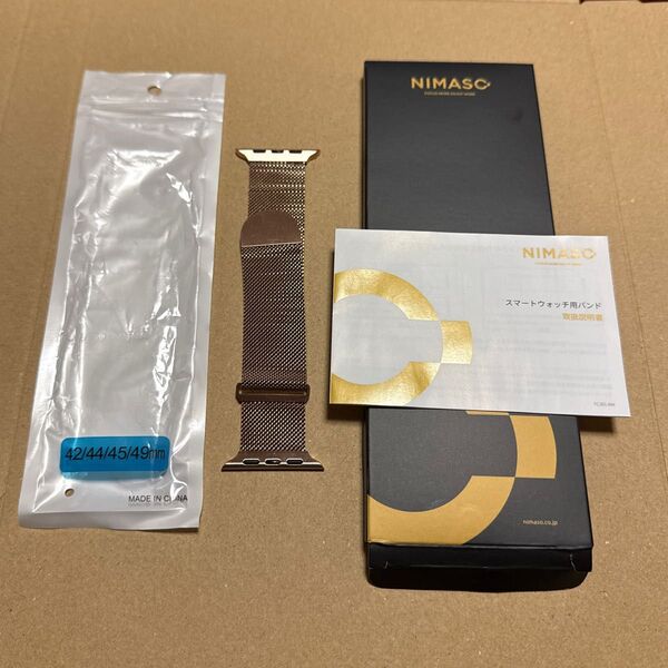 NIMASO Apple Watch メッシュバンド 42/44/45/49mm
