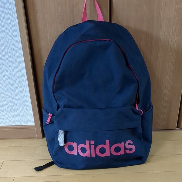 adidas リュック ネイビー/ピンク