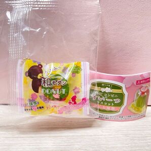 超リアル!THEコンビニすいーつマスコット さくら抹茶 抹茶ドーナツ ミニチュア ガチャ スイーツ 抹茶 ガチャガチャ ドーナツ