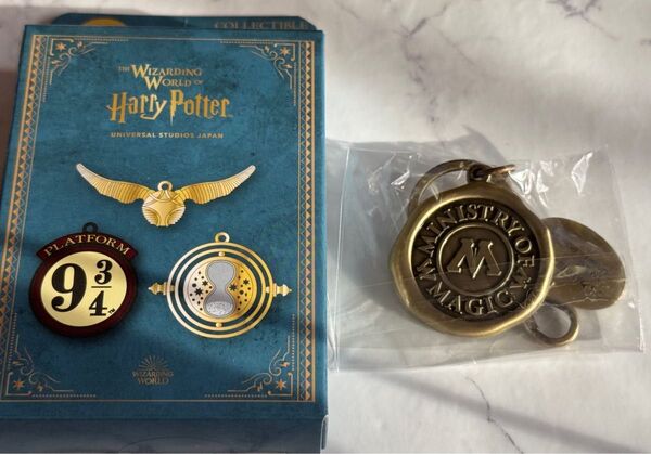 USJ ハリーポッター コレクタブルキーチェーン 魔法省 チャーム キーホルダー