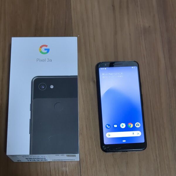 画面割れあり ジャンク Google Pixel 3a 本体と箱のみ