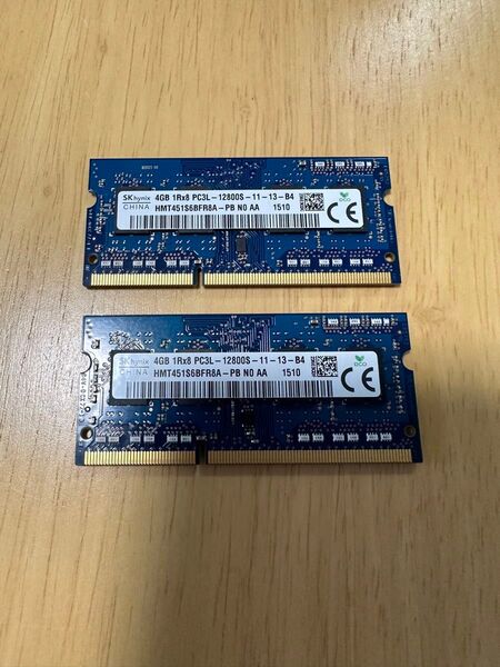 SK Hynix 4GB PC3L-12800S (2枚) 8GB DDR3