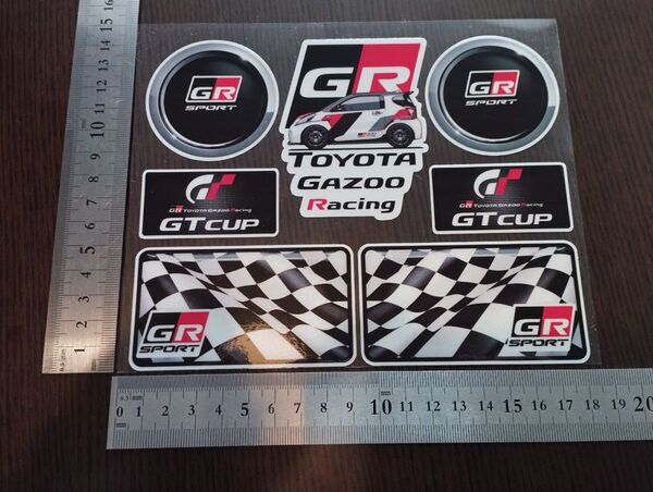 GRステッカー 1シート分 Gazoo GRsport トヨタ カーステッカー レーシングステッカー ガズーレーシング