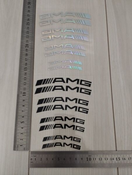 AMGステッカー 2シート分 防水 カーステッカー 車ステッカー メルセデスベンツ Mercedes-Benz
