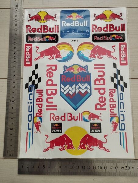 REDBULLステッカー 1シート分 カーステッカー 車ステッカー レッドブル レーシングステッカー