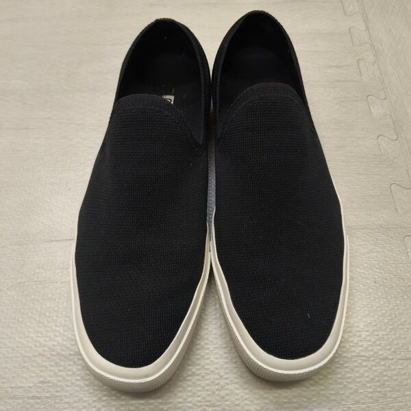 UNIQLOUユニクロ ブラックニット スリッポン サイズ28cm