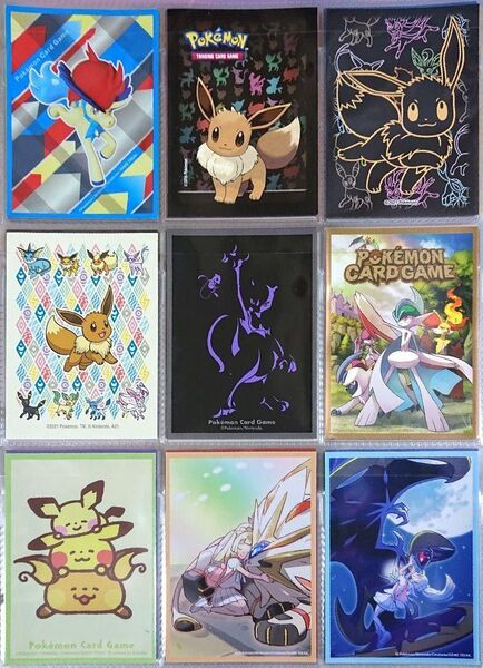 ポケモンカード デッキシールド キャラクタースリーブ 9種類 バラ売り