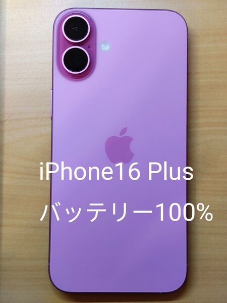 iPhone 16 Plus 128GB SIMフリー ピンク