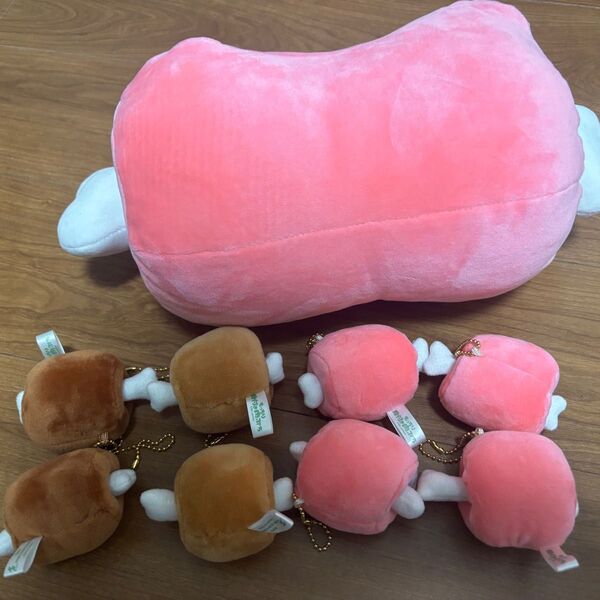 もっちり骨付き肉ぬいぐるみ big miniキーホルダー 9個セット
