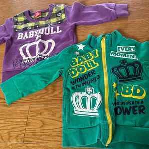 ベビードール サイズ80 トレーナー 羽織りキッズ 子供服 まとめて