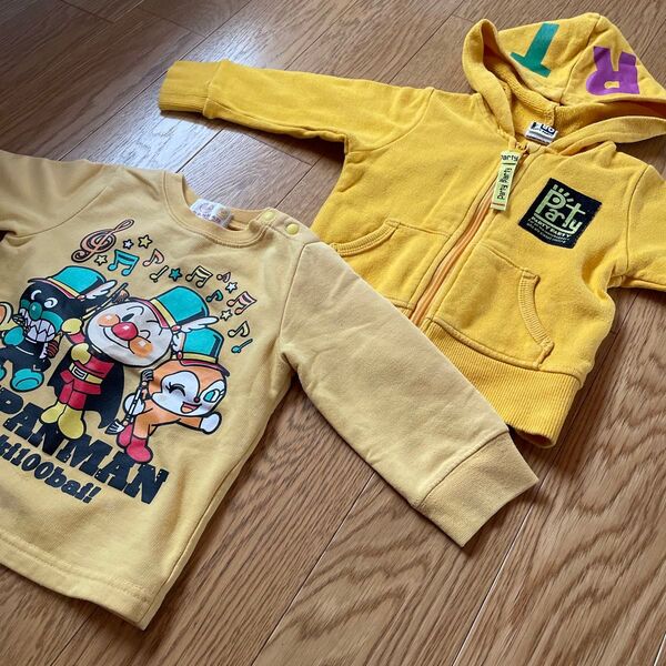 サイズ80 トレーナー パーカー キッズ 長袖羽織り 子供服 アンパンマン