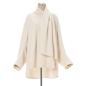 mame Scarf Style Knitted Pullover マメクロゴウチ mamekurogouchi ニット トップス