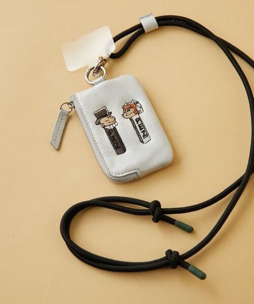 【PEZ(ペッツ) ×ear】WEB限定/牛革/カードケース/スマホショルダー ウェディング柄