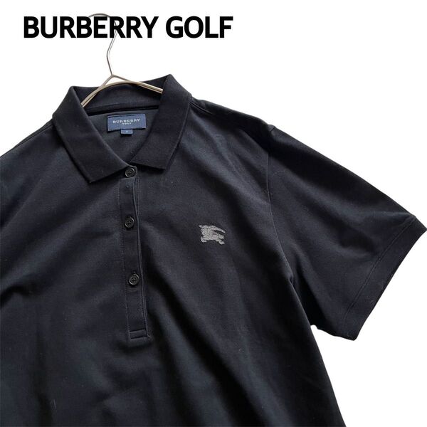 【新品】バーバリー ポロシャツ 黒 BURBERRY GOLF ゴルフ 半袖シャツ 3
