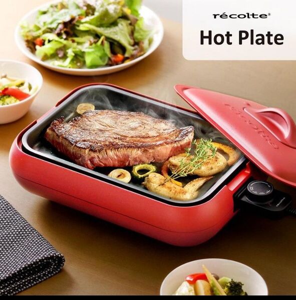 レコルト コンパクトホットプレート たこ焼き マルチプレート セラミックコート鍋 スチーマー レシピ フルセット