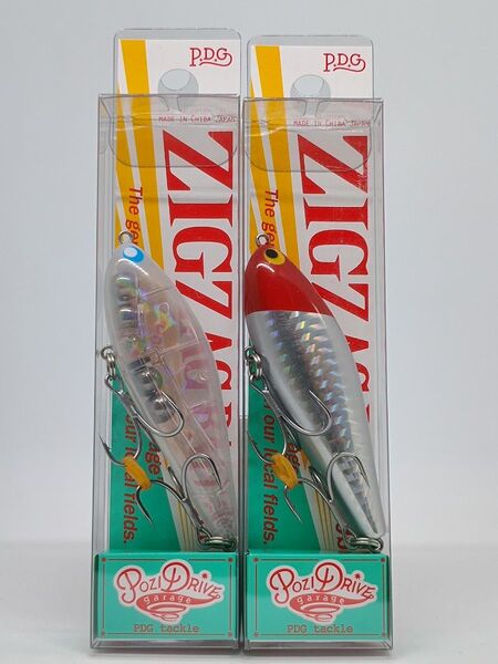 【新品未開封】ポジドライブガレージ ジグザグベイト80s レッドヘッドフォイル・ホワイトブルーアイ