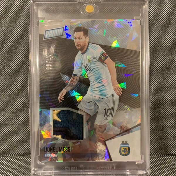 メッシ panini national ジャージーカード パッチアルゼンチンチームロゴ部分!