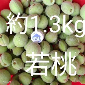 無農薬栽培 若桃 ゆうパケットプラスの箱いっぱいで約1.3kg