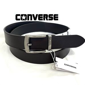 新品 CONVERSE 濃茶 コンバース オートロック 革 メンズベルト