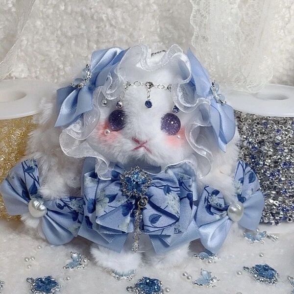 ぬいぐるみ ハンドメイド キーホルダー ふわふわうさぎキーホルダー 可愛いプレゼント ハンドメイド