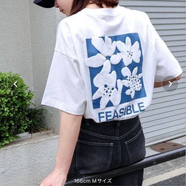 【未使用】【美品】ロゴプリント 半袖Tシャツ ホワイト