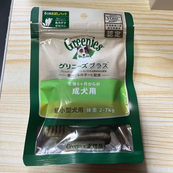 グリニーズ プラス 成犬用 超小型犬用 体重2~7kg 6本入 サービス1個