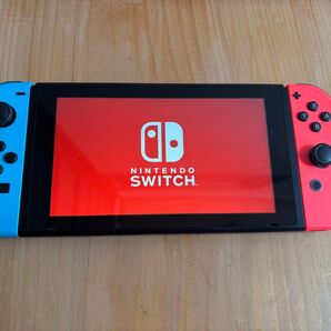 Nintendo Switch HAC-001 Joy-Con 初期化済 ネオンレッド ネオンブルー2019年製