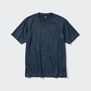 ドライEXクルーネックTシャツ/プリント ネイビー Lサイズ