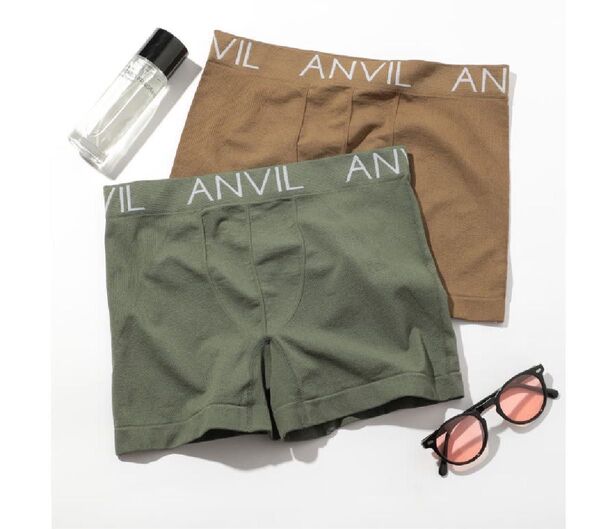 【即購入OK】ANVIL アンビル シームレスボクサーパンツ2枚組 S〜Mサイズ 新品